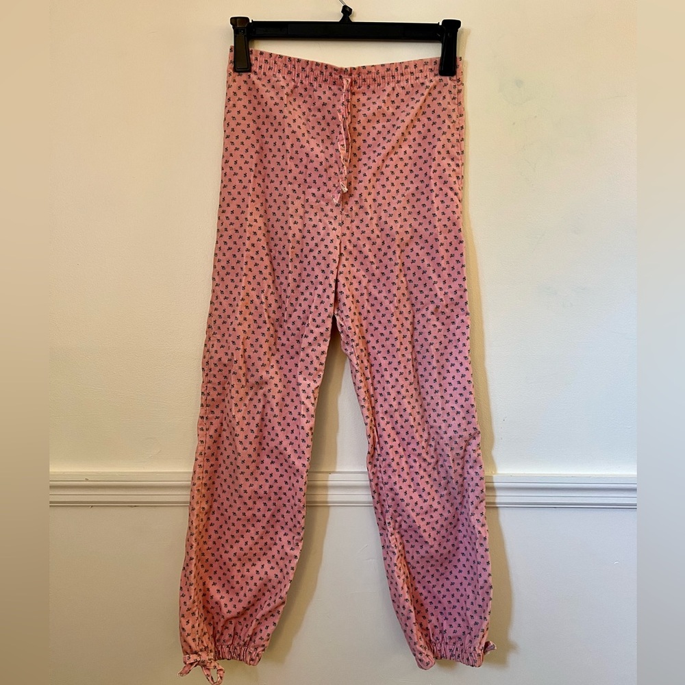 Authentic VINTAGE 80’s corduroy floral printed pants- size 14